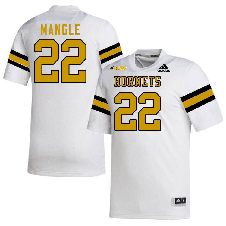 Alabama State Hornets #22 Greg Mangle College Football Jerseys Stitched-White